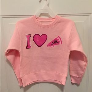 Pink little girls sweatshirt